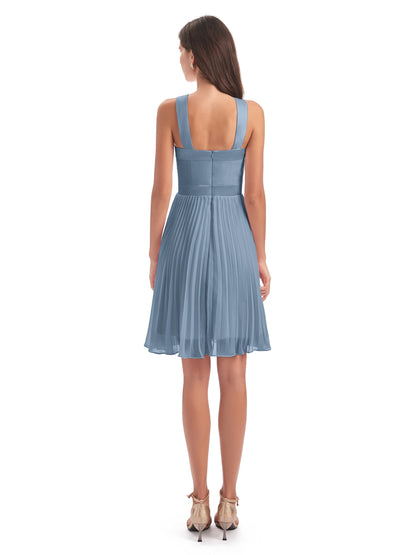 Alora Halter Chiffon Short Bridesmaid Dresses