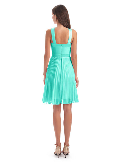 Alora Halter Chiffon Short Bridesmaid Dresses