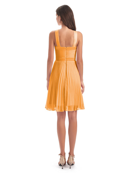 Alora Halter Chiffon Short Bridesmaid Dresses