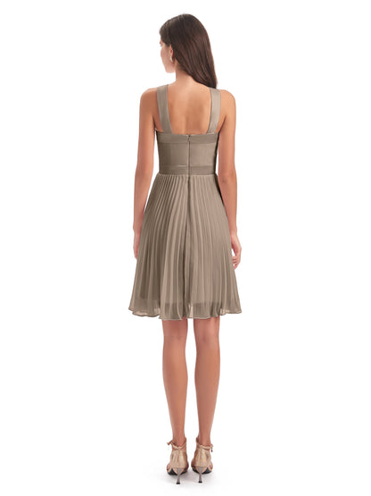 Alora Halter Chiffon Short Bridesmaid Dresses