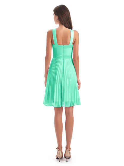Alora Halter Chiffon Short Bridesmaid Dresses