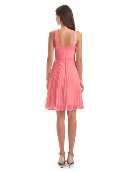 Alora Halter Chiffon Short Bridesmaid Dresses