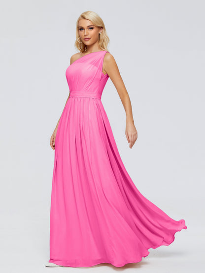 Arabella One-shoulder Chiffon Bridesmaid Dresses