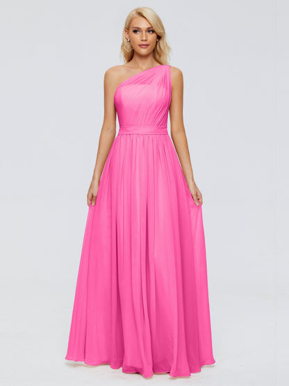 Arabella One-shoulder Chiffon Bridesmaid Dresses