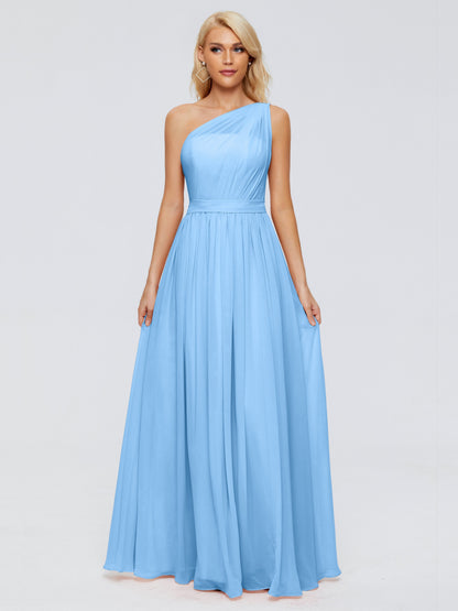 Arabella One-shoulder Chiffon Bridesmaid Dresses