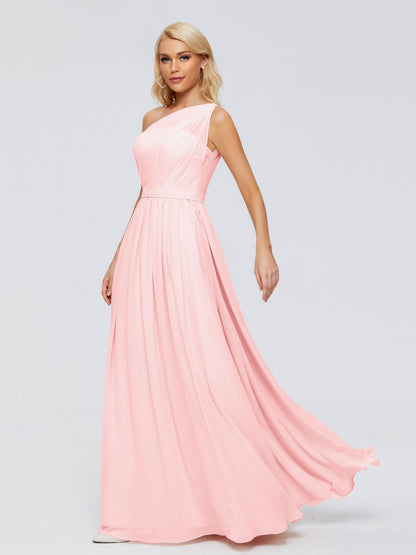 Arabella One-shoulder Chiffon Bridesmaid Dresses
