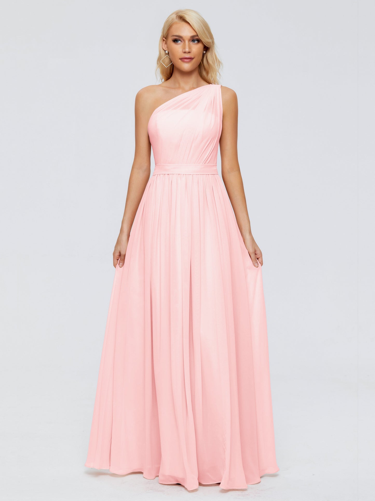 Arabella One-shoulder Chiffon Bridesmaid Dresses