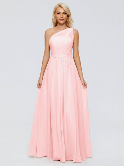 Arabella One-shoulder Chiffon Bridesmaid Dresses