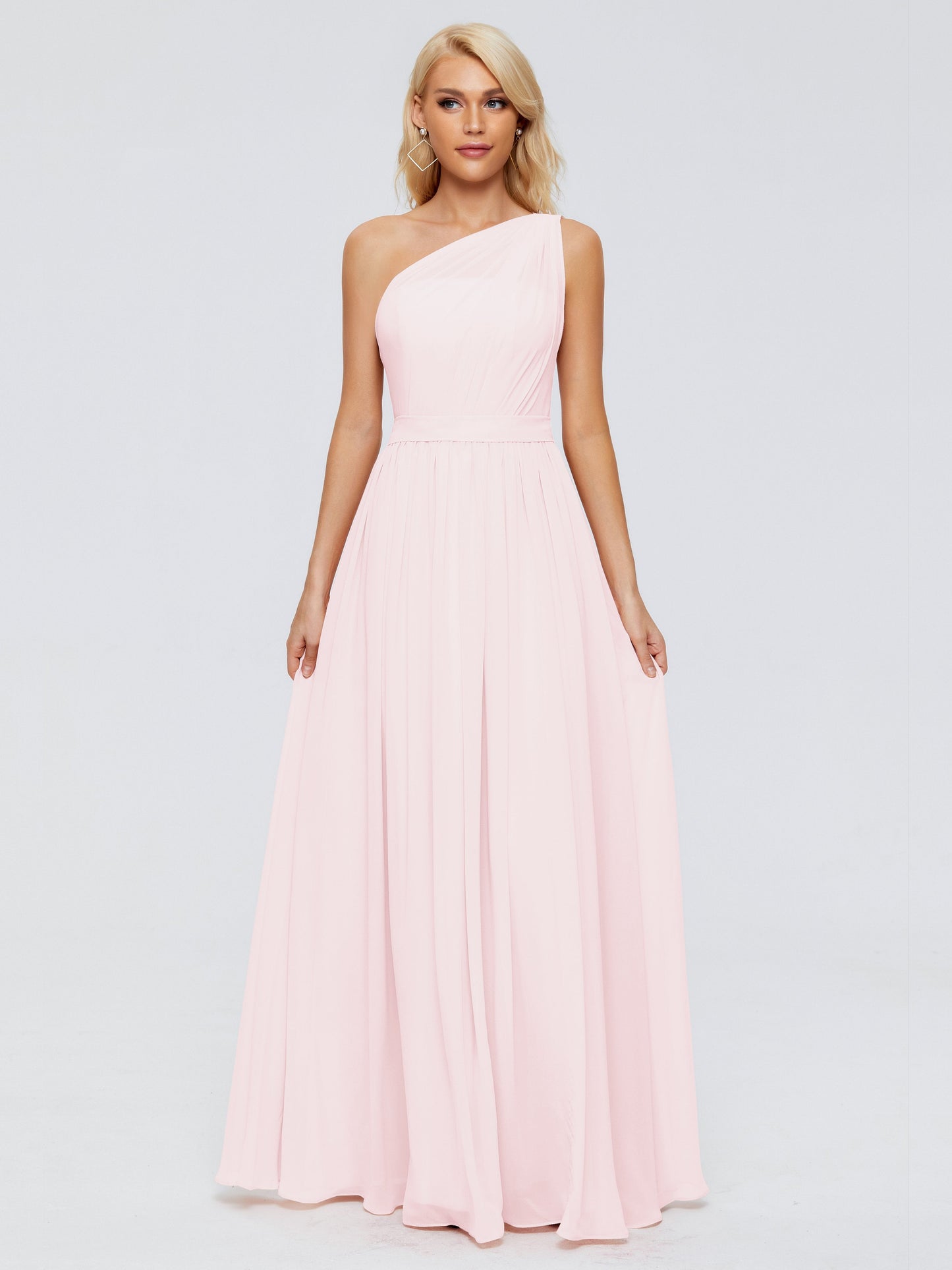 Arabella One-shoulder Chiffon Bridesmaid Dresses