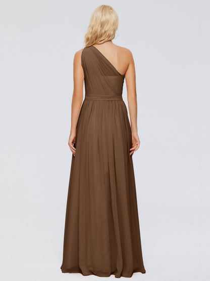 Arabella One-shoulder Chiffon Bridesmaid Dresses
