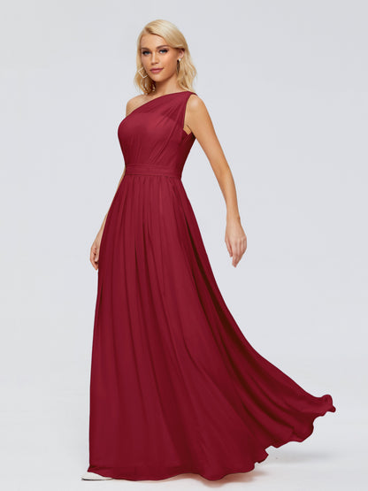 Arabella One-shoulder Chiffon Bridesmaid Dresses