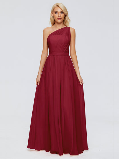 Arabella One-shoulder Chiffon Bridesmaid Dresses