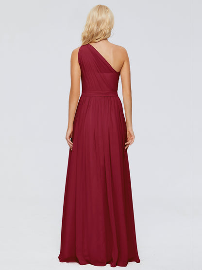 Arabella One-shoulder Chiffon Bridesmaid Dresses
