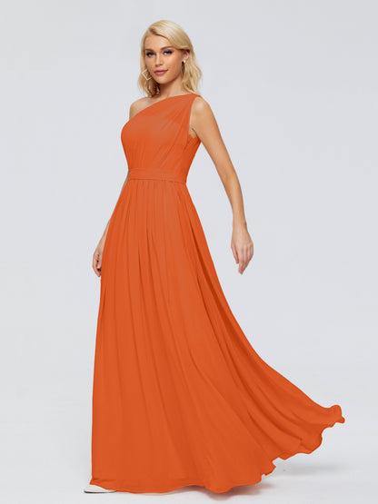 Arabella One-shoulder Chiffon Bridesmaid Dresses
