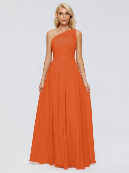 Arabella One-shoulder Chiffon Bridesmaid Dresses
