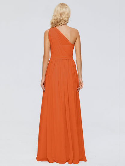 Arabella One-shoulder Chiffon Bridesmaid Dresses