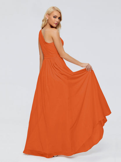 Arabella One-shoulder Chiffon Bridesmaid Dresses