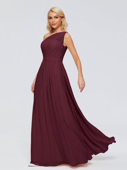 Arabella One-shoulder Chiffon Bridesmaid Dresses