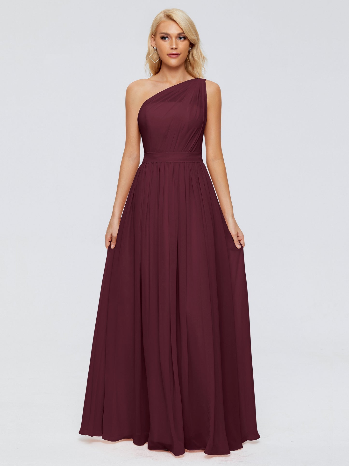 Arabella One-shoulder Chiffon Bridesmaid Dresses