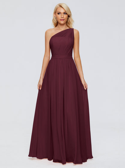 Arabella One-shoulder Chiffon Bridesmaid Dresses
