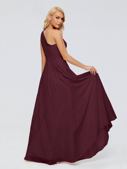 Arabella One-shoulder Chiffon Bridesmaid Dresses