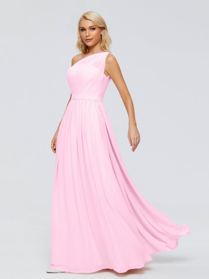 Arabella One-shoulder Chiffon Bridesmaid Dresses