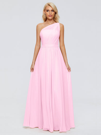 Arabella One-shoulder Chiffon Bridesmaid Dresses