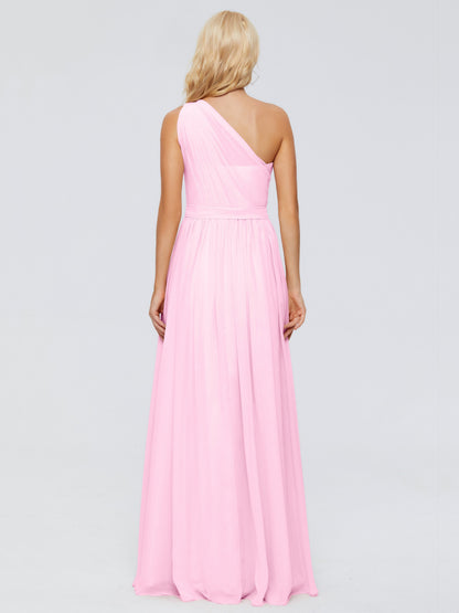 Arabella One-shoulder Chiffon Bridesmaid Dresses