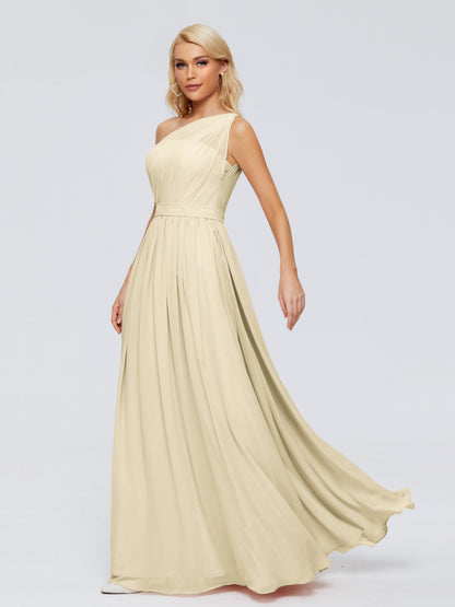 Arabella One-shoulder Chiffon Bridesmaid Dresses