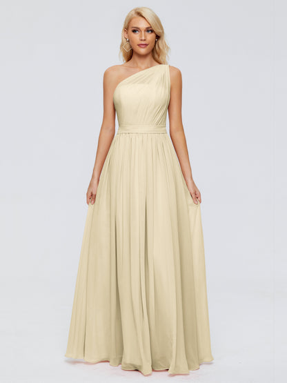 Arabella One-shoulder Chiffon Bridesmaid Dresses