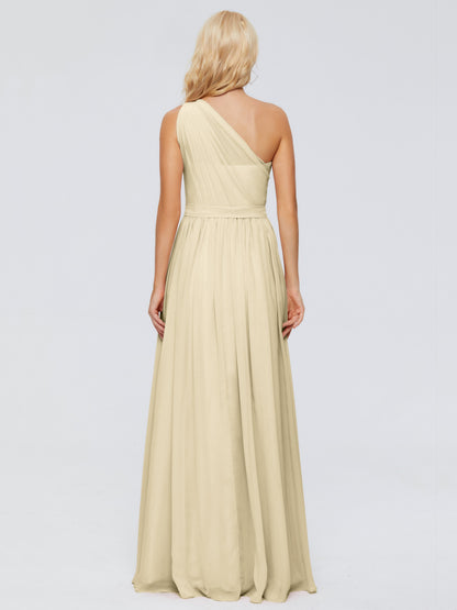 Arabella One-shoulder Chiffon Bridesmaid Dresses