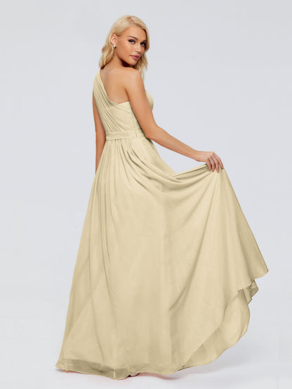 Arabella One-shoulder Chiffon Bridesmaid Dresses