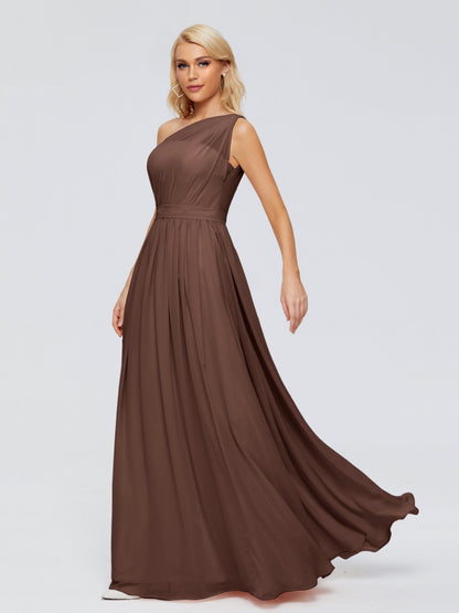 Arabella One-shoulder Chiffon Bridesmaid Dresses