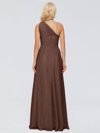 Arabella One-shoulder Chiffon Bridesmaid Dresses