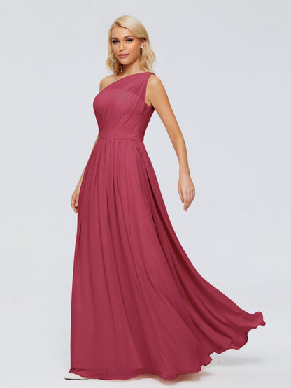 Arabella One-shoulder Chiffon Bridesmaid Dresses