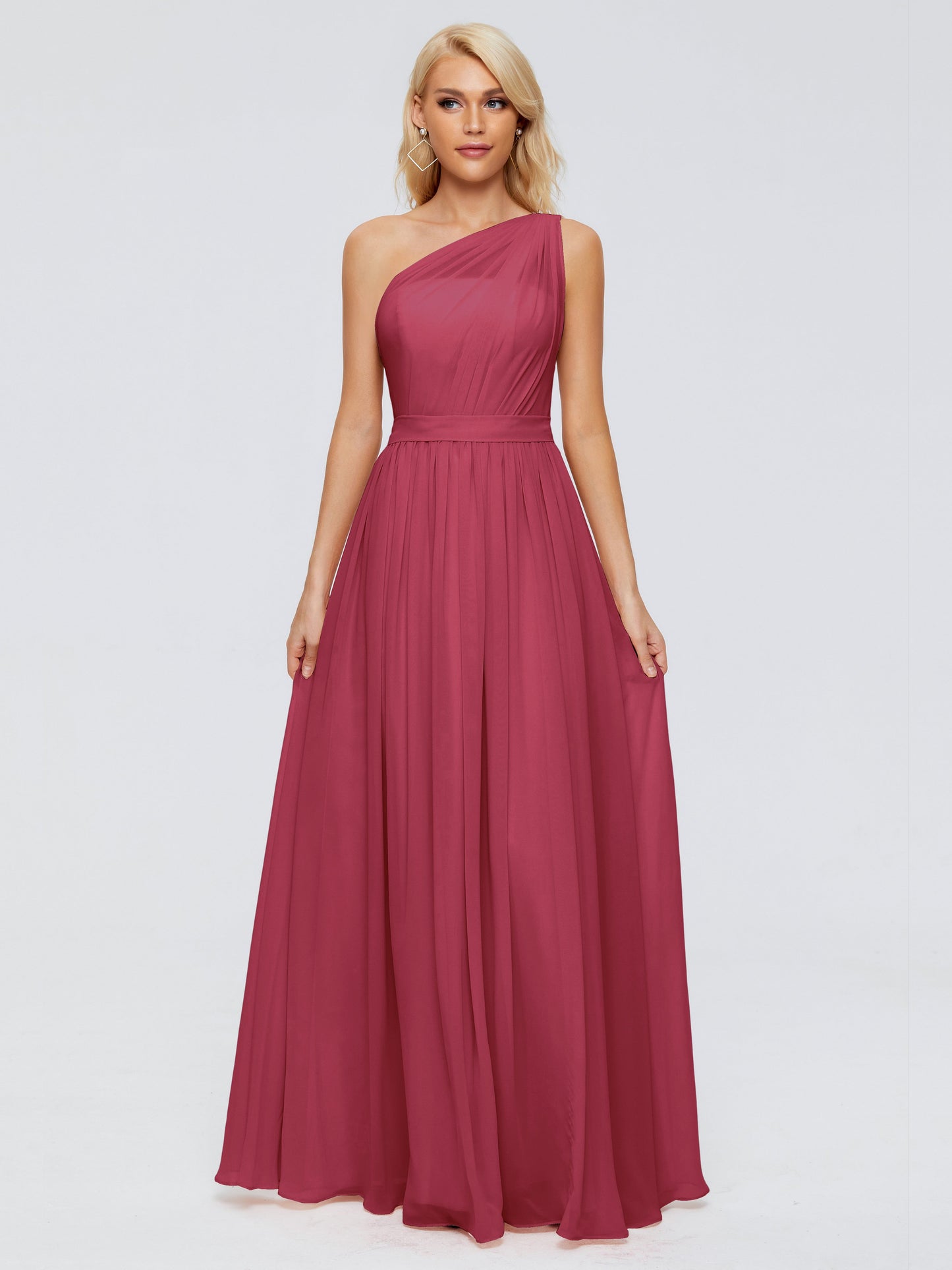 Arabella One-shoulder Chiffon Bridesmaid Dresses