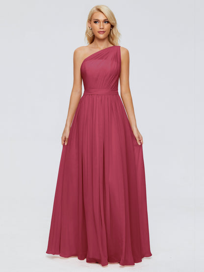 Arabella One-shoulder Chiffon Bridesmaid Dresses