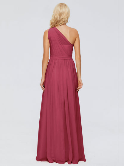 Arabella One-shoulder Chiffon Bridesmaid Dresses