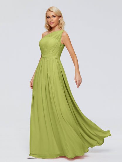 Arabella One-shoulder Chiffon Bridesmaid Dresses