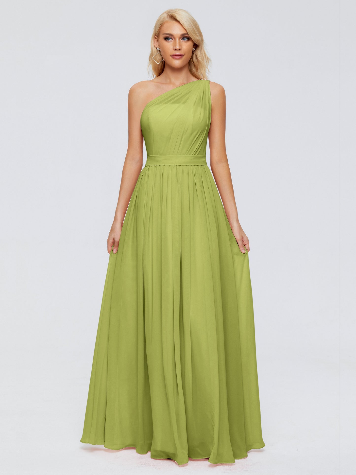 Arabella One-shoulder Chiffon Bridesmaid Dresses