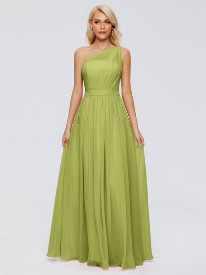 Arabella One-shoulder Chiffon Bridesmaid Dresses