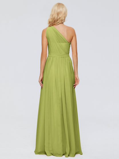 Arabella One-shoulder Chiffon Bridesmaid Dresses
