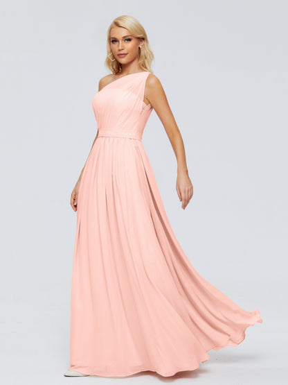 Arabella One-shoulder Chiffon Bridesmaid Dresses