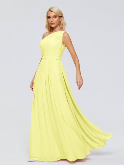 Arabella One-shoulder Chiffon Bridesmaid Dresses
