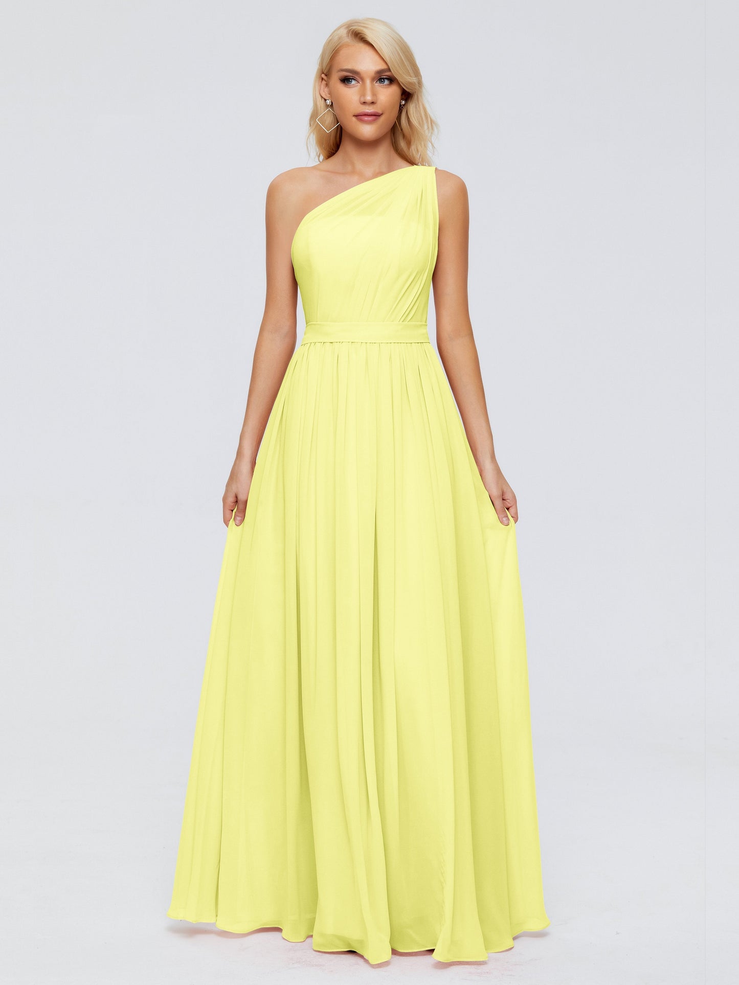 Arabella One-shoulder Chiffon Bridesmaid Dresses