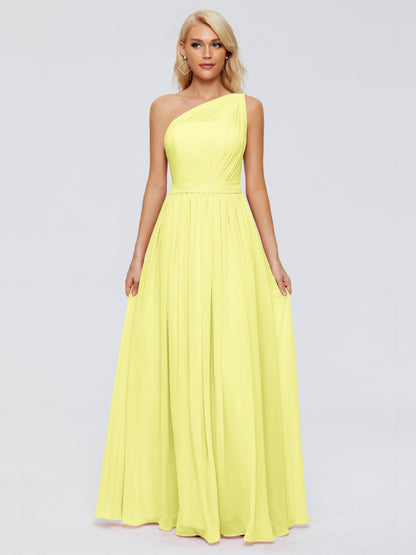 Arabella One-shoulder Chiffon Bridesmaid Dresses