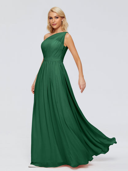 Arabella One-shoulder Chiffon Bridesmaid Dresses