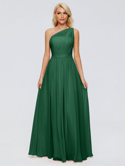 Arabella One-shoulder Chiffon Bridesmaid Dresses