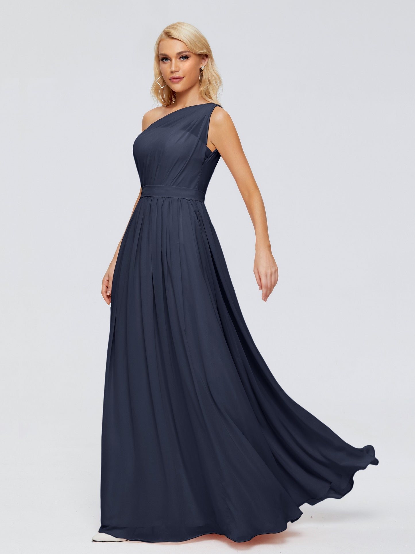 Arabella One-shoulder Chiffon Bridesmaid Dresses