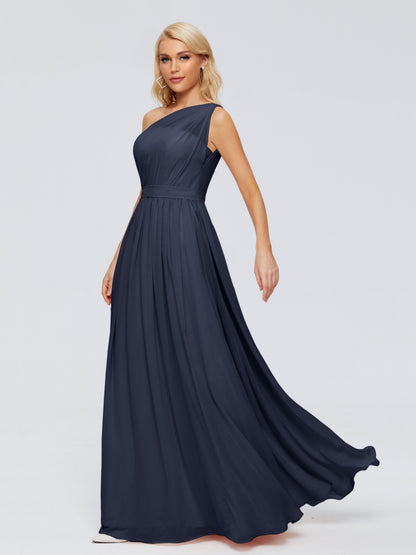 Arabella One-shoulder Chiffon Bridesmaid Dresses